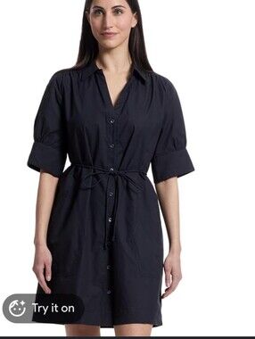New Lilla P Navy Cotton Dress